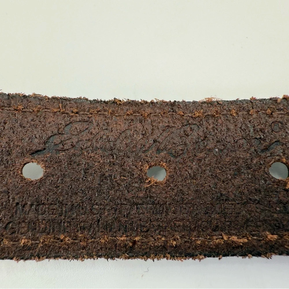 Vintage Eddie Bauer Stretchy & Leather Belt 38/40‎